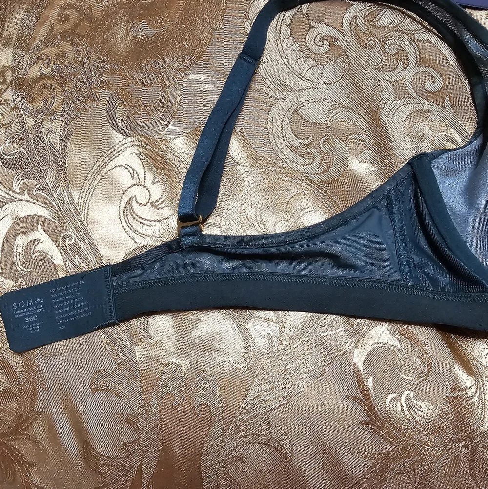 2 x Soma Teal‎ and Blue Bras 36C